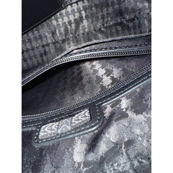 Karl Langerfeld Paris Amour Adele Black All Over Nylon Tote Bag $148 EUC - Picture 8 of 11